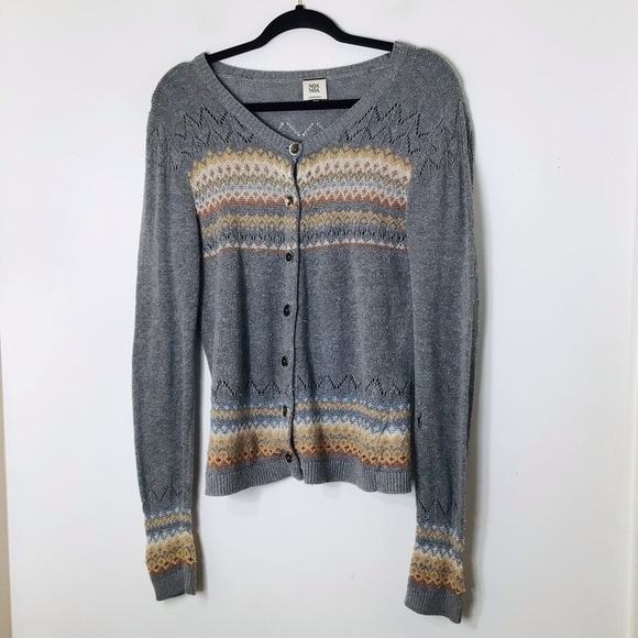 NOA sweater cardigan vintage rare wool blend medium - Picture 1 of 10